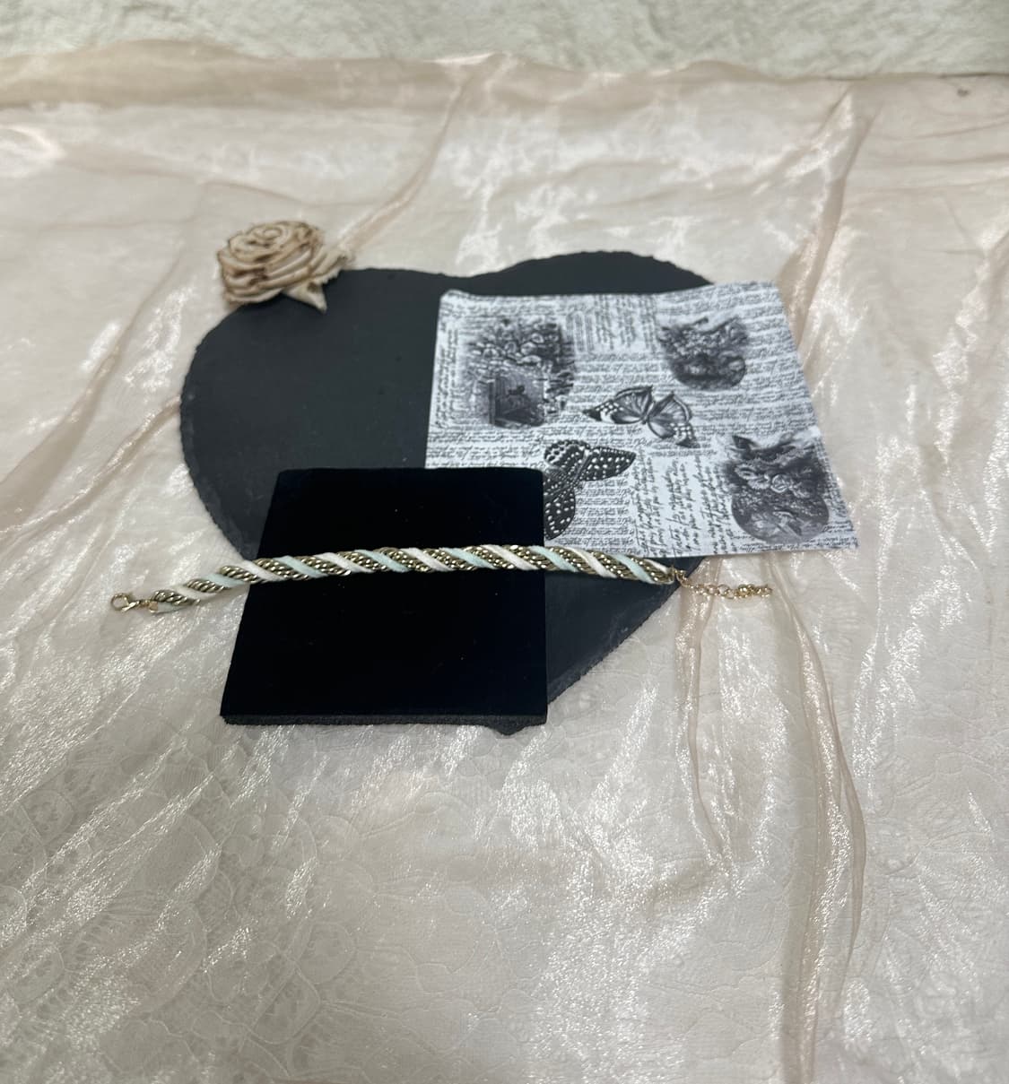 빈티지 스웨이드  브레이드 팔찌 상품이미지2