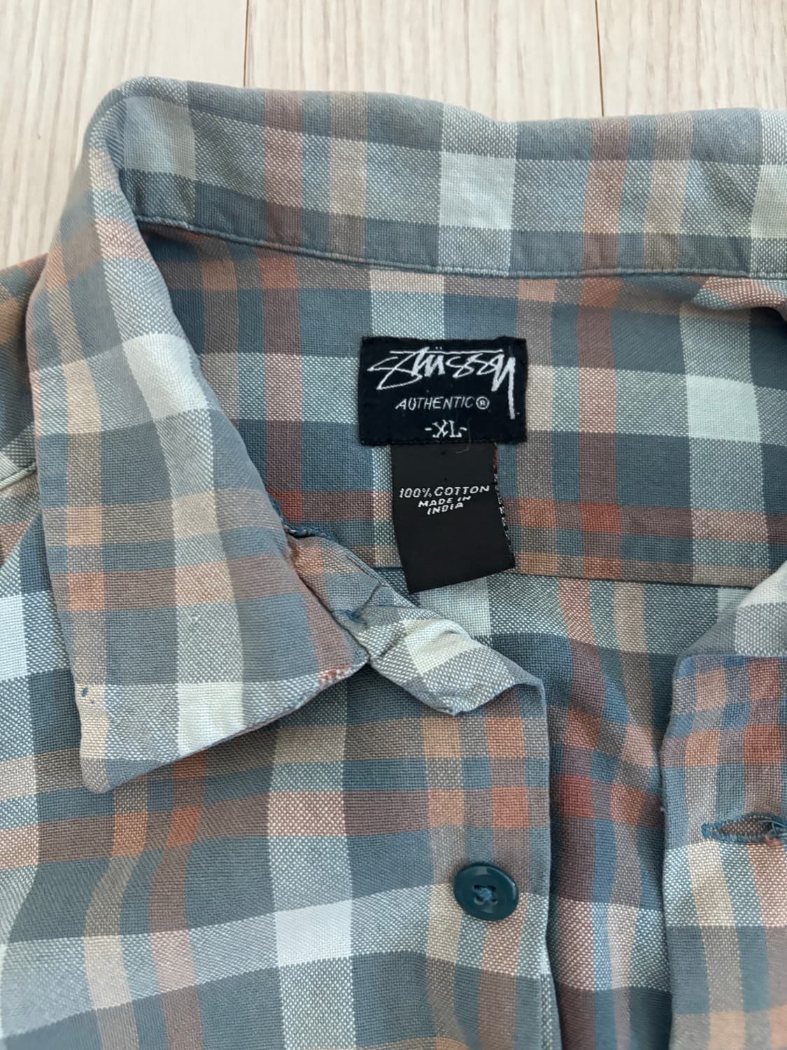 90s 스투시 코튼 셔츠 xl 상품이미지2