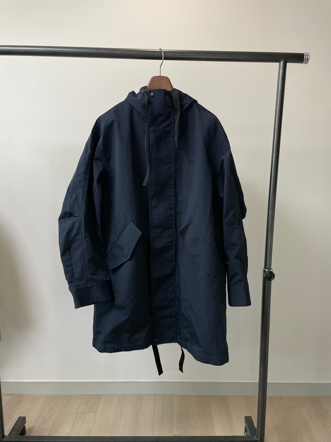 (48) 솔리드 옴므 투웨이 네이비 후드 점퍼 자켓 상품이미지1