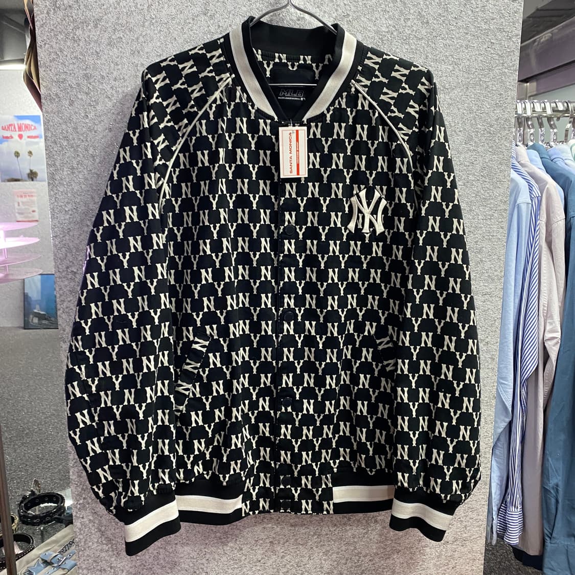 MLB 뉴욕 양키스 사이드라인 블랙 블루종 자켓 B2936 상품이미지2