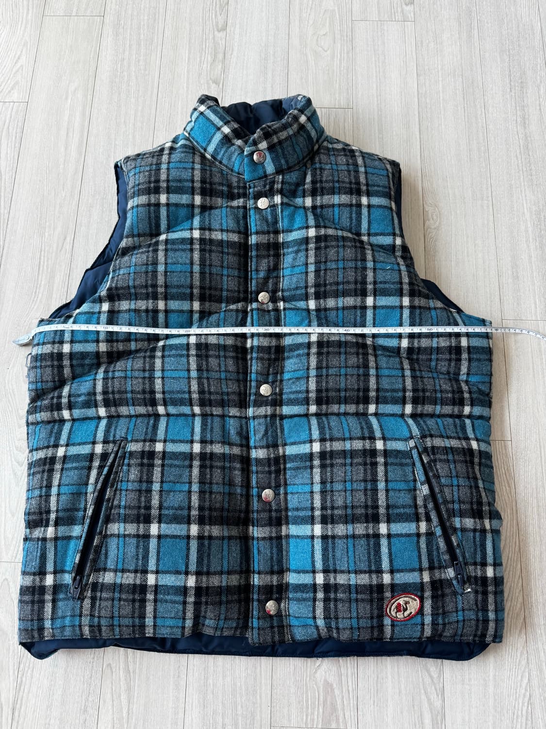 빈티지 카멜 다운 베스트 네이비 상품이미지7