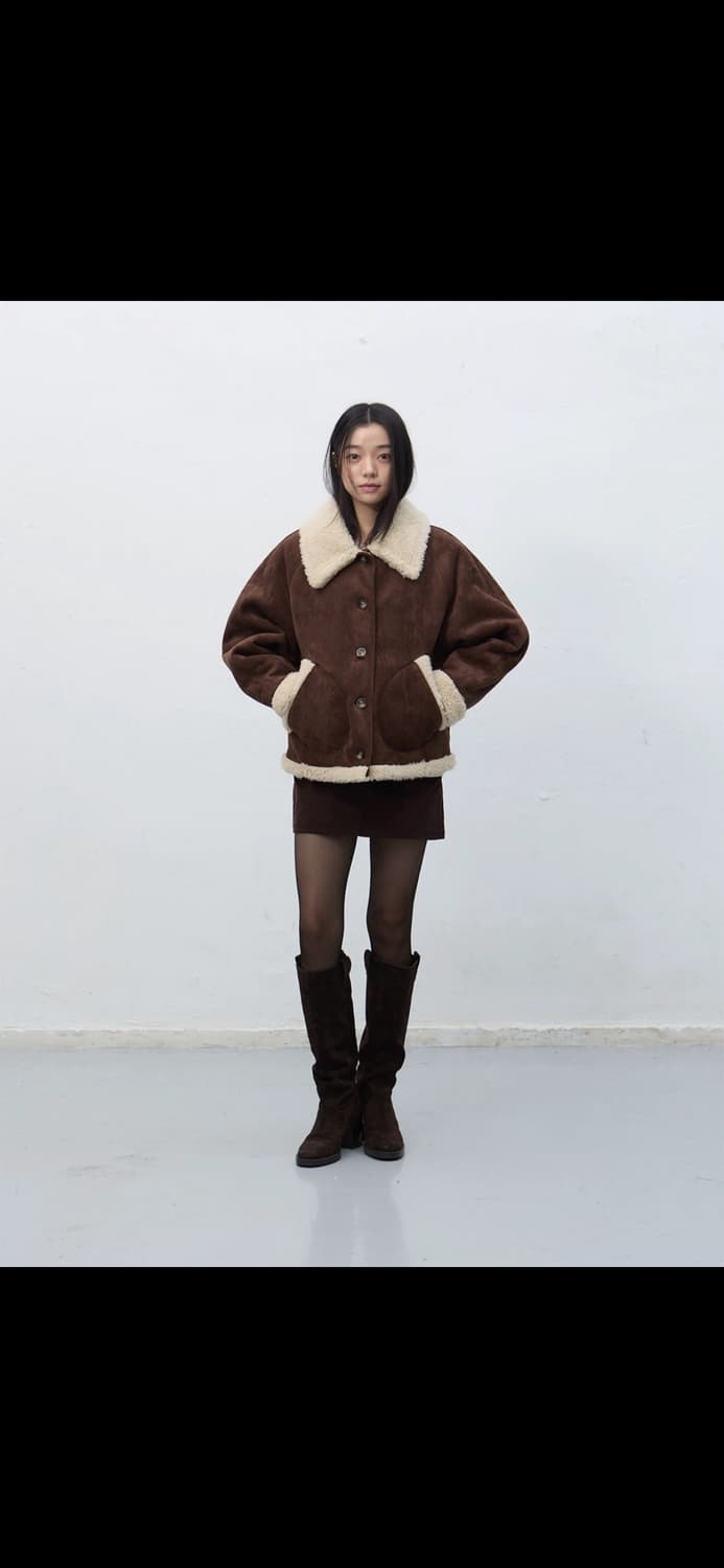 제너럴아이디어 새상품 무스탕 자켓 코트 상품이미지3