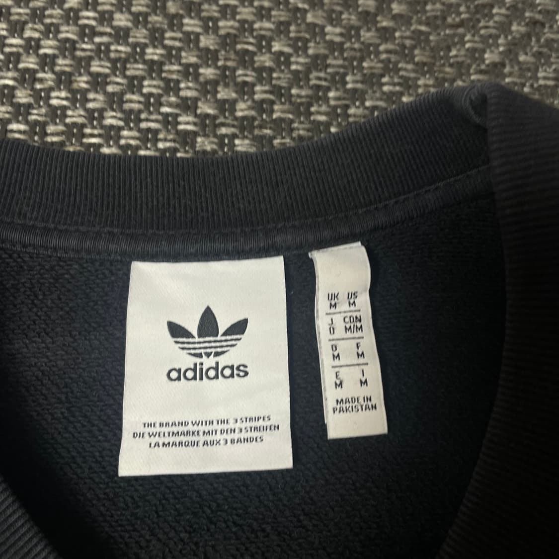 아디다스 차콜 빅로고 프린팅 롱 맨투맨 원피스 M 상품이미지4