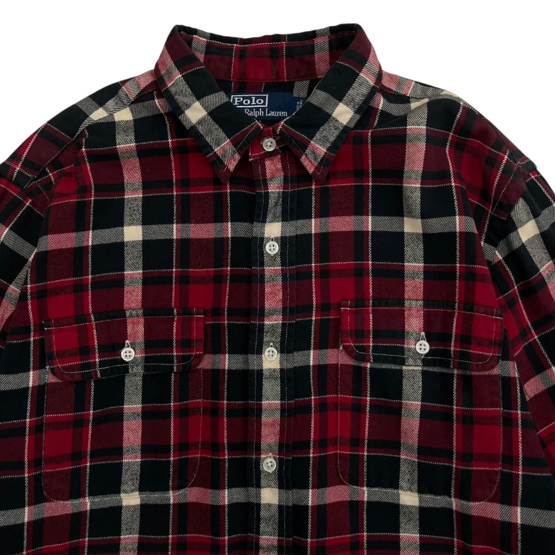 폴로 랄프로렌 더블포켓 타탄체크 울 셔츠 L 상품이미지4