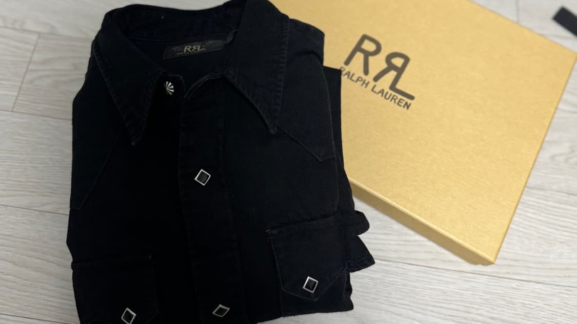 RRL 슬림핏 데님 웨스턴 셔츠 L 상품이미지1