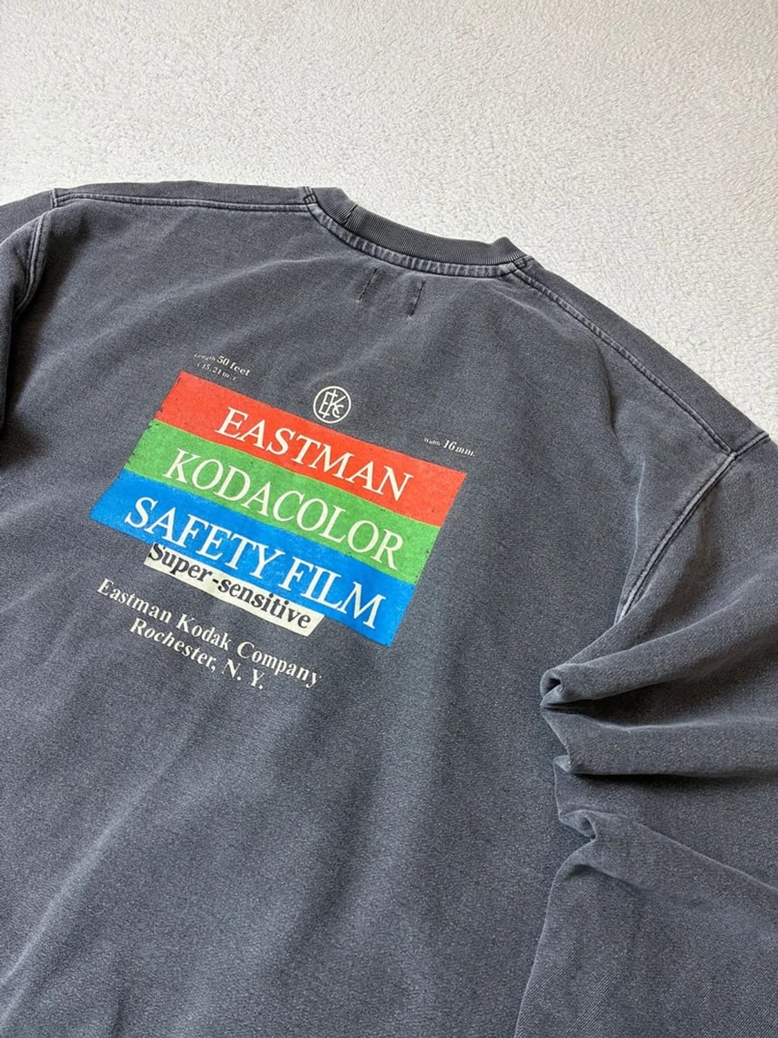 코닥 KODAK 코다컬러 피그먼트다잉 맨투맨 PN7920 상품이미지2