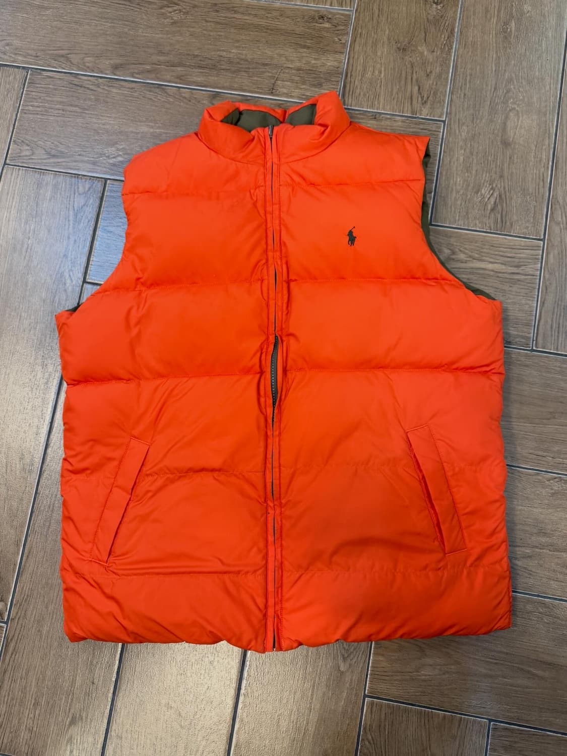 Polo Reversible Khaki/Orange Vest 상품이미지9