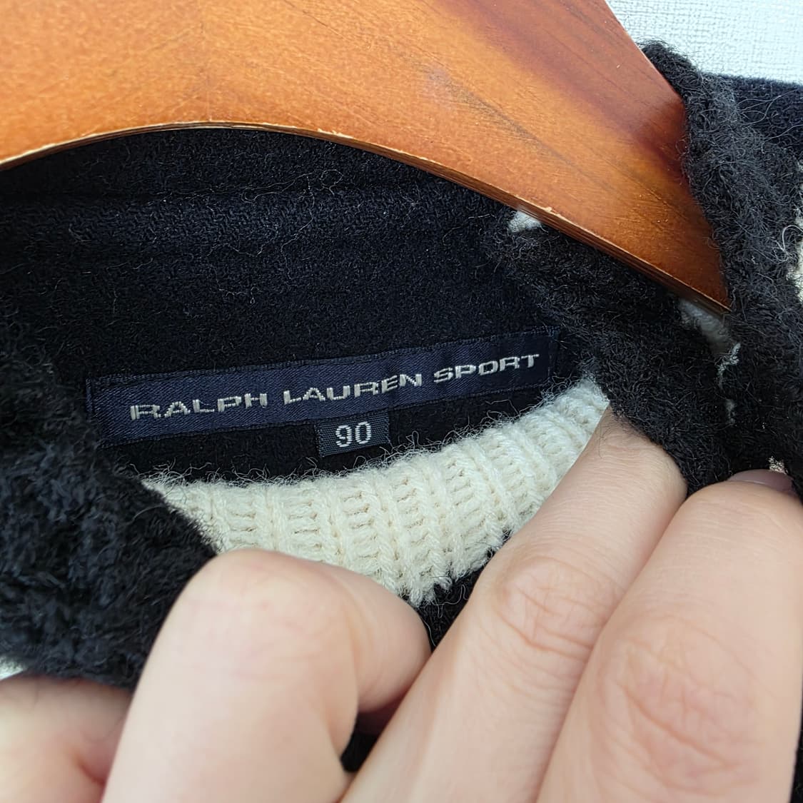 [폴로 랄프로렌 스포츠] 90 딥네이비 더플코트 / 떡볶이 울 코트  상품이미지4