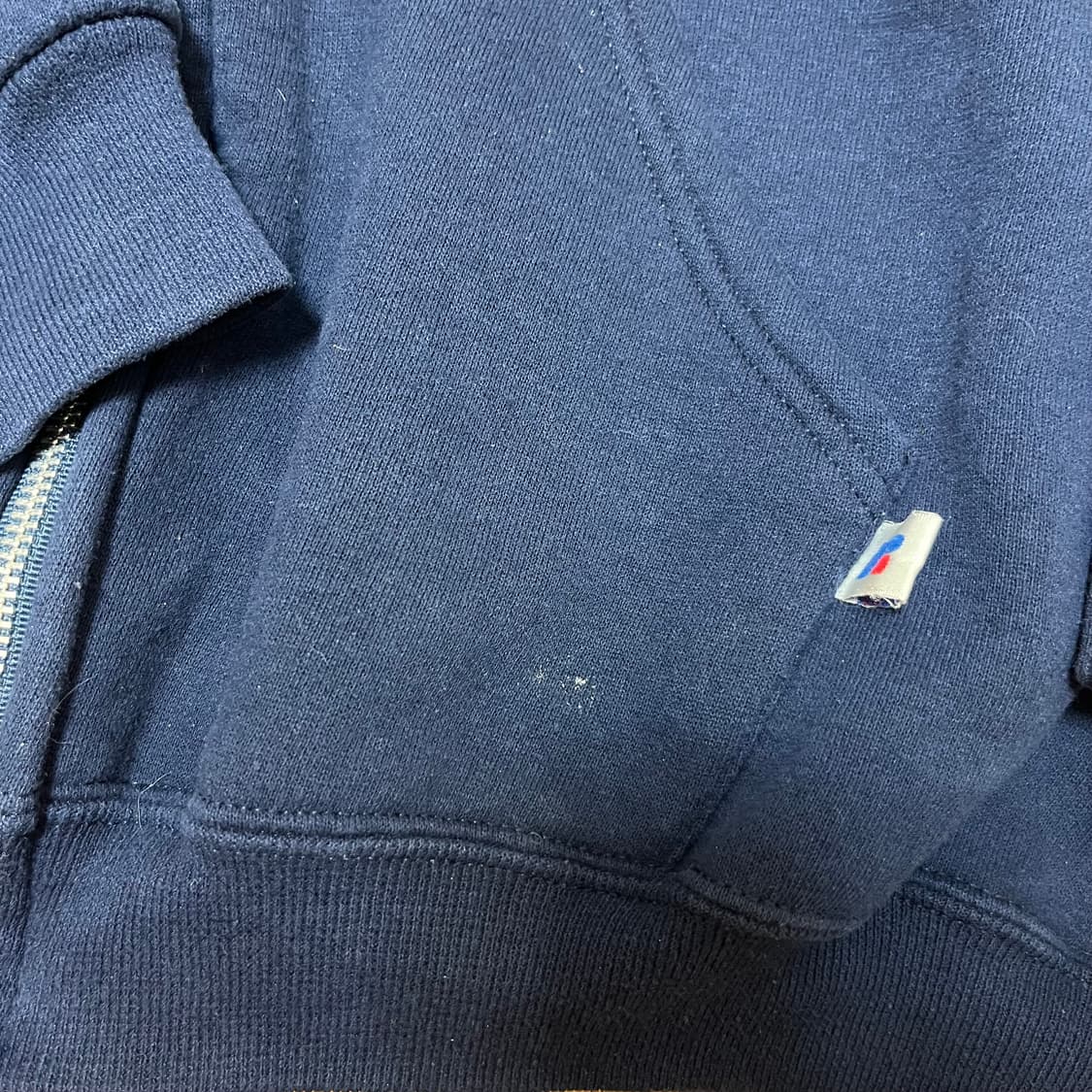 [XL] 00s 빈티지 러셀 후드집업 네이비 상품이미지4