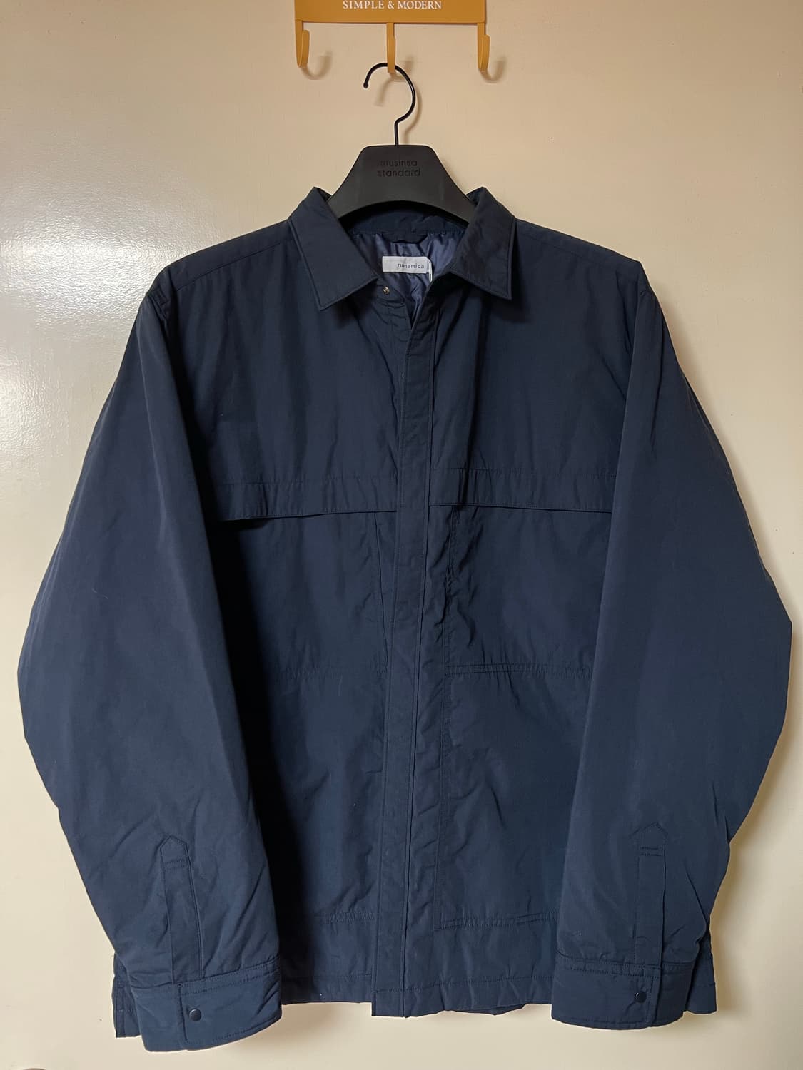 나나미카 인슐레이션 셔츠 네이비 L 새제품 상품이미지1