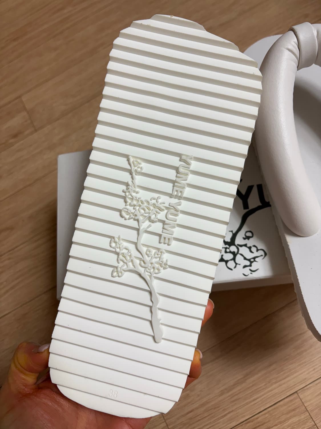 유메유메 수키 패딩레더 플립플랍 38 새상품 상품이미지3