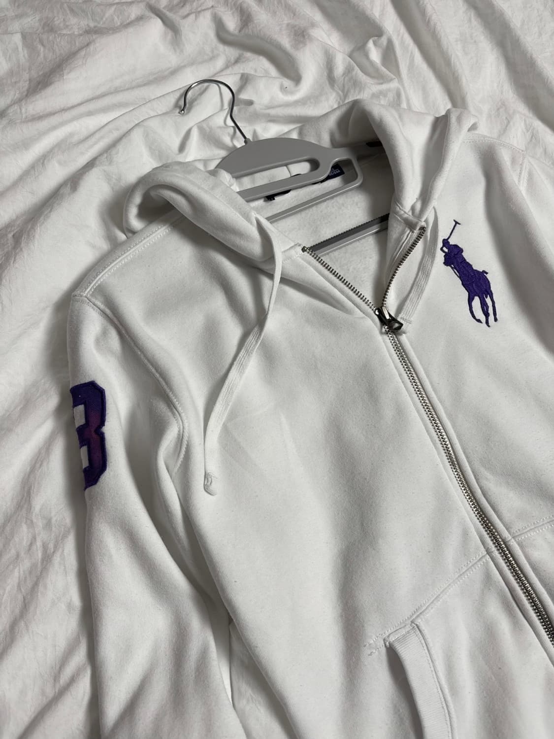 폴로 퍼플 빅포니 후드집업 상품이미지3