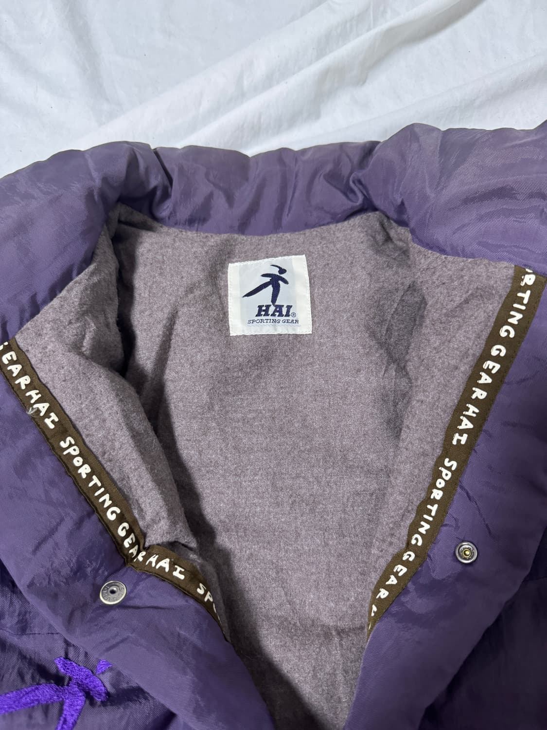 이세이미야케 하이 스포르팅 기어 자수 로고 페더 다운 자켓 상품이미지6