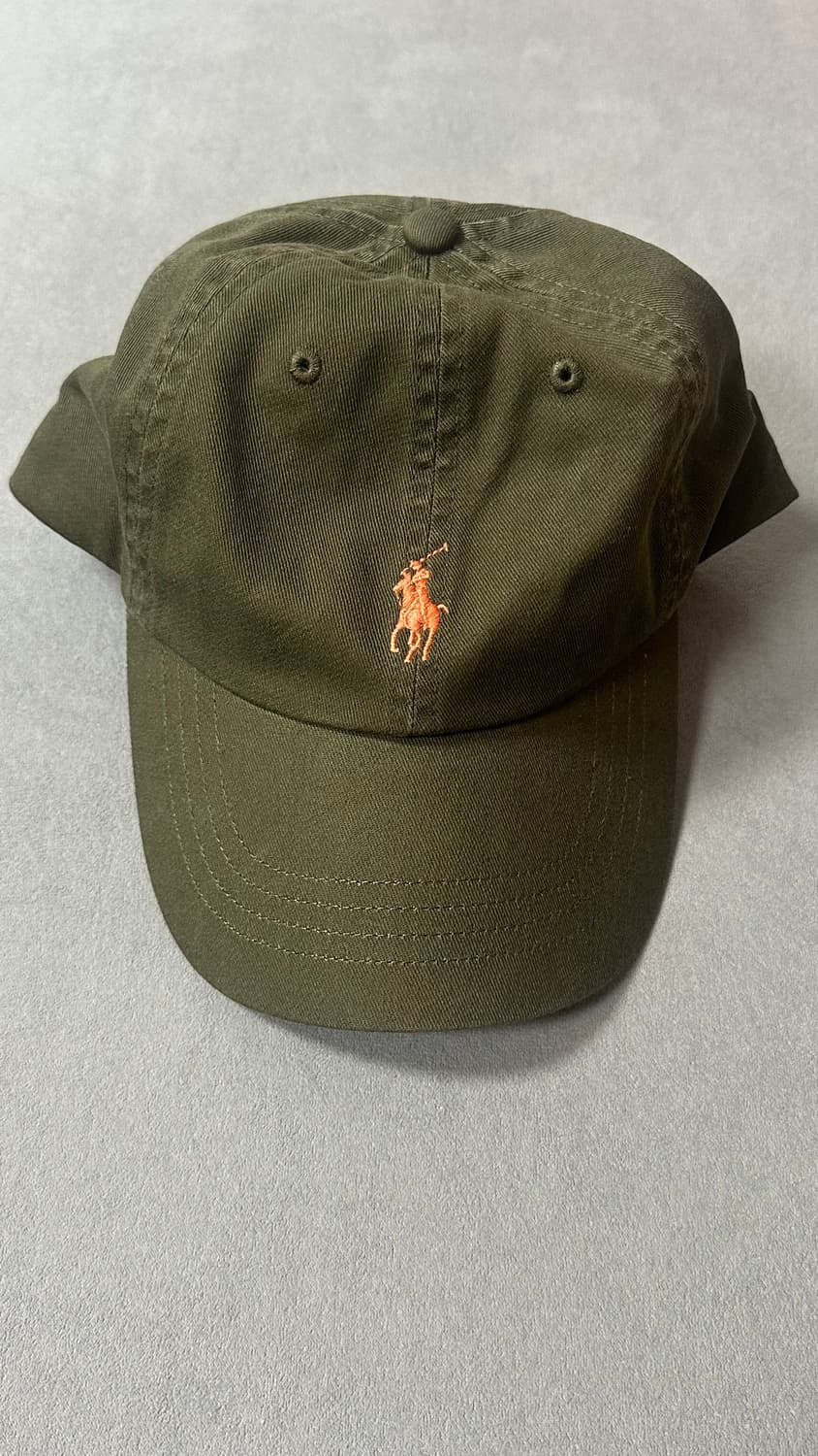폴로랄프로렌 polo 코튼 치노 볼캡 카키 오렌지포니 상품이미지1