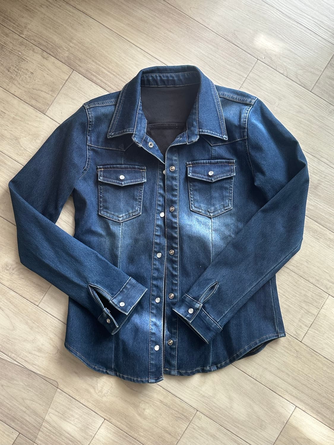 기모 데님 셔츠 상품이미지7