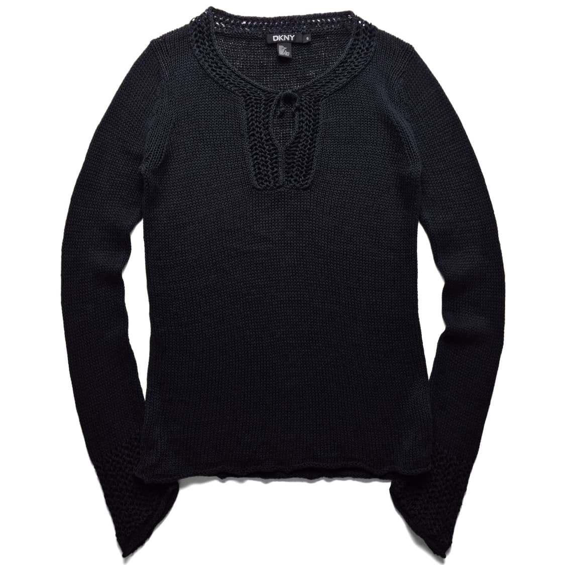 [S] DKNY 크로셰 디테일 코튼 니트 상품이미지2