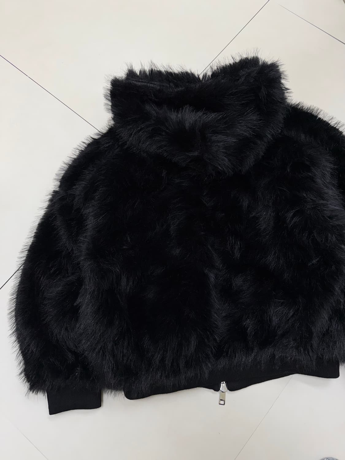 빈티지 후드 퍼 가죽 자켓 상품이미지6