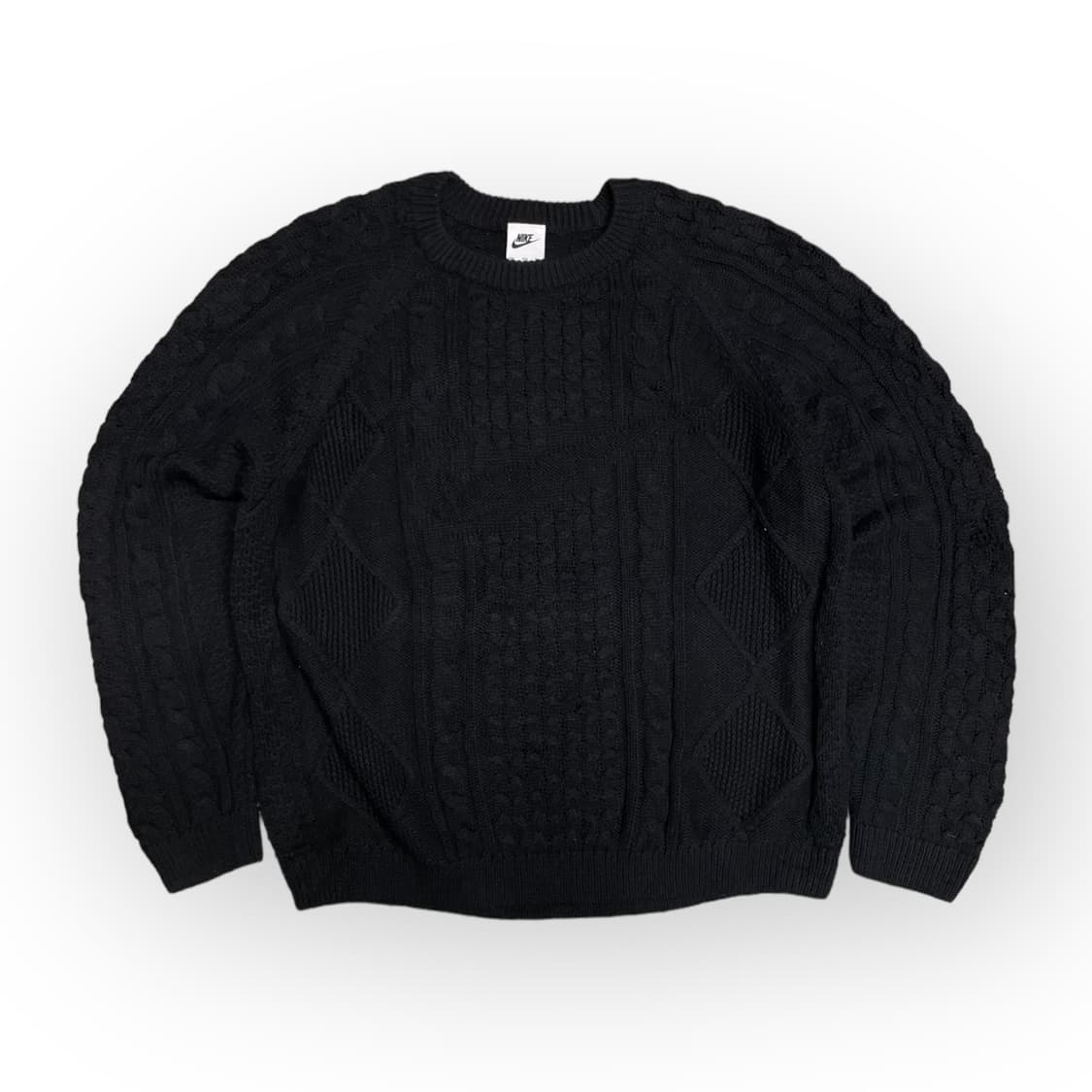 2XL)나이키 스우시 케이블 니트 상품이미지1