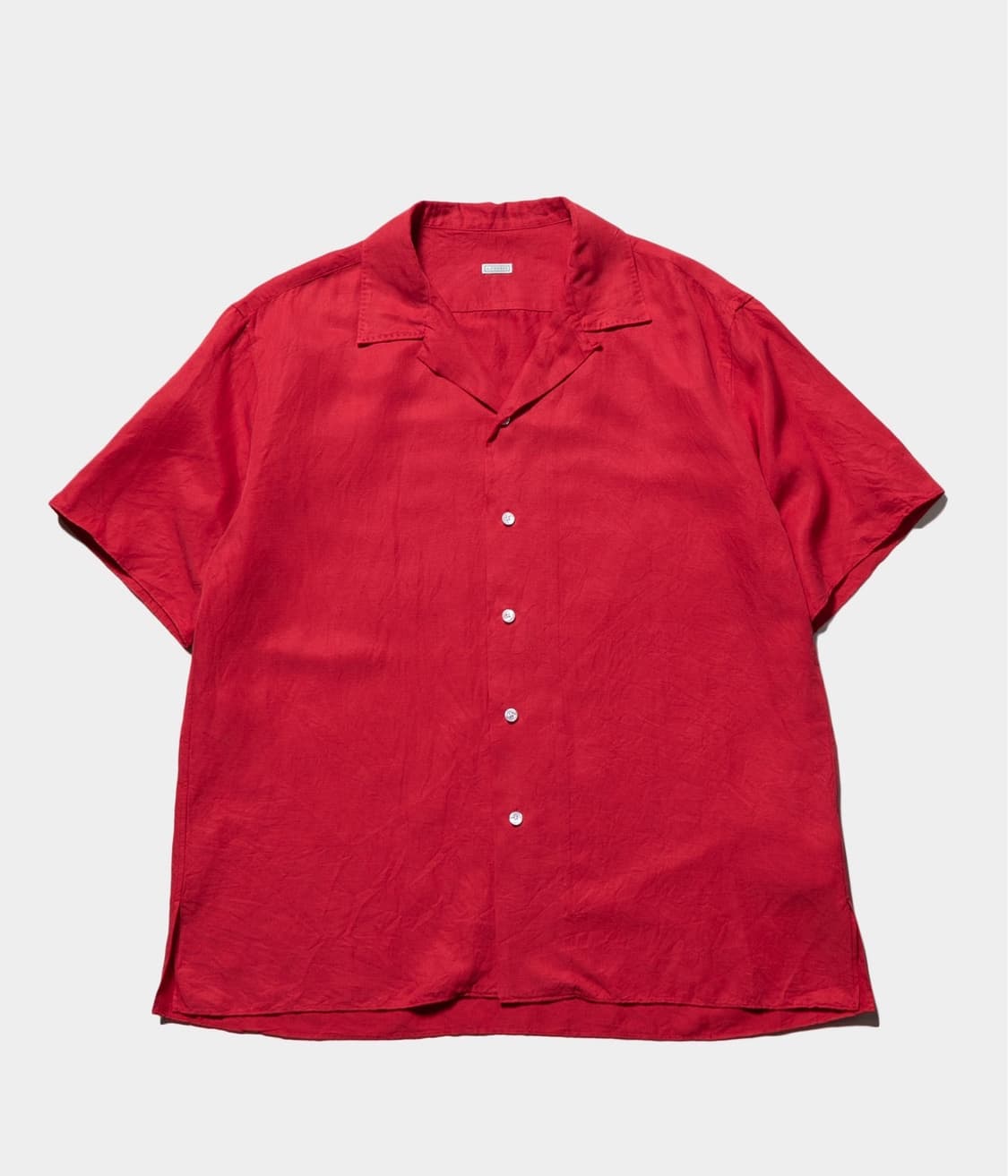 아프레쎄 실크 린넨 오픈 카라 셔츠 상품이미지4