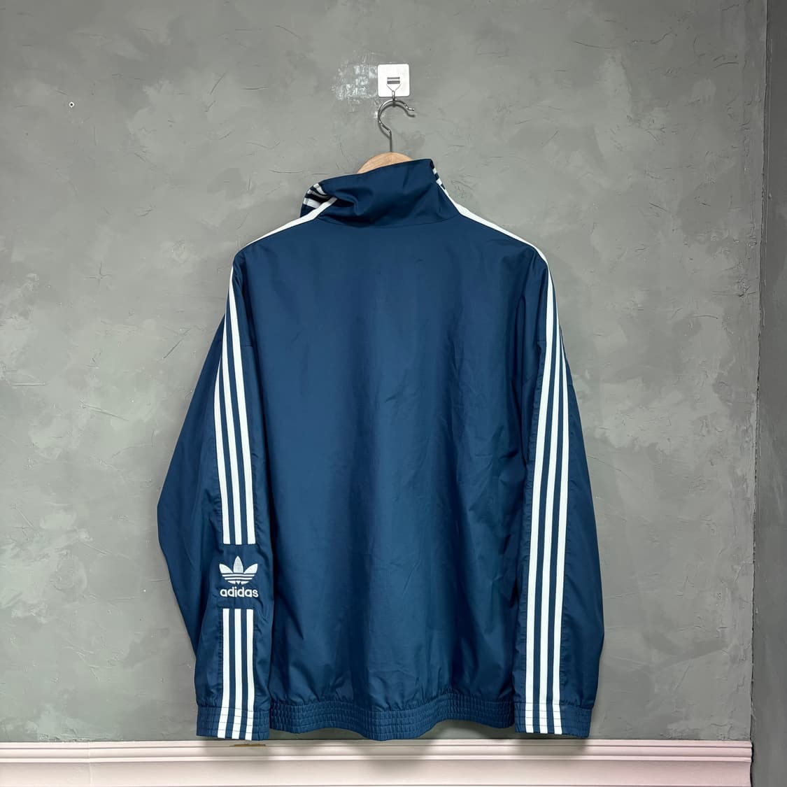 아디다스 파이어버드 락업 트랙탑 바람막이 블루 상품이미지4