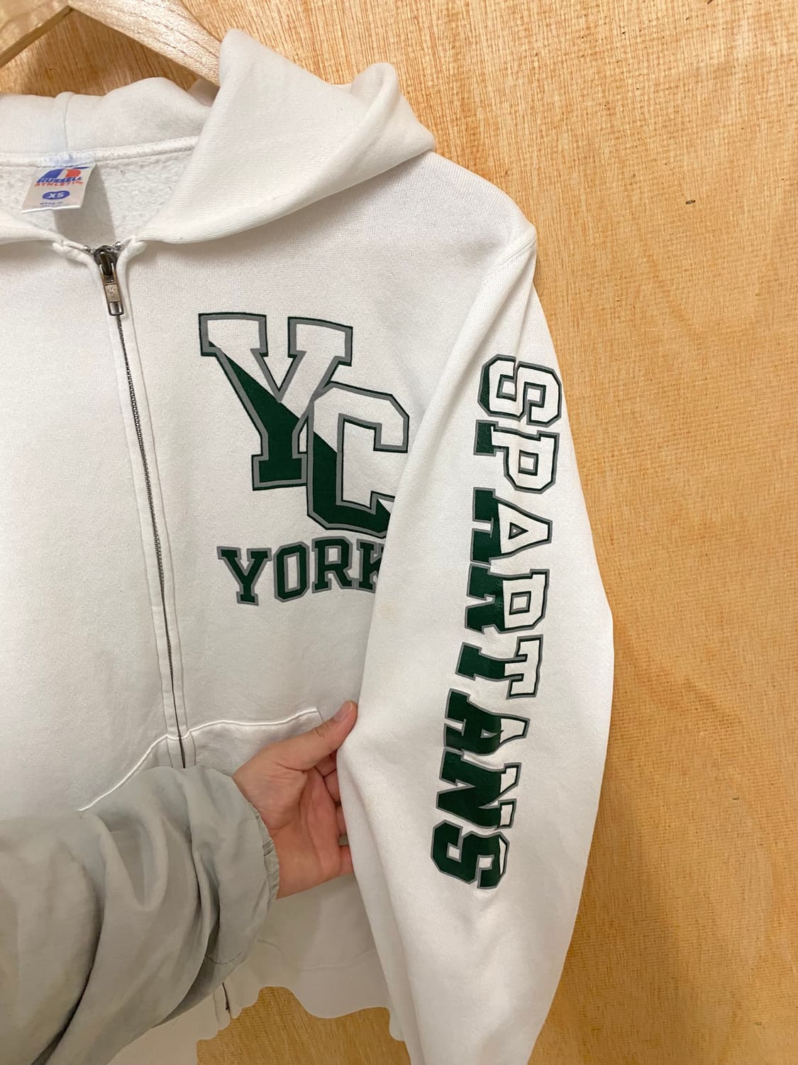 00s RUSSELL ATHLETIC college hood zip-up 상품이미지3