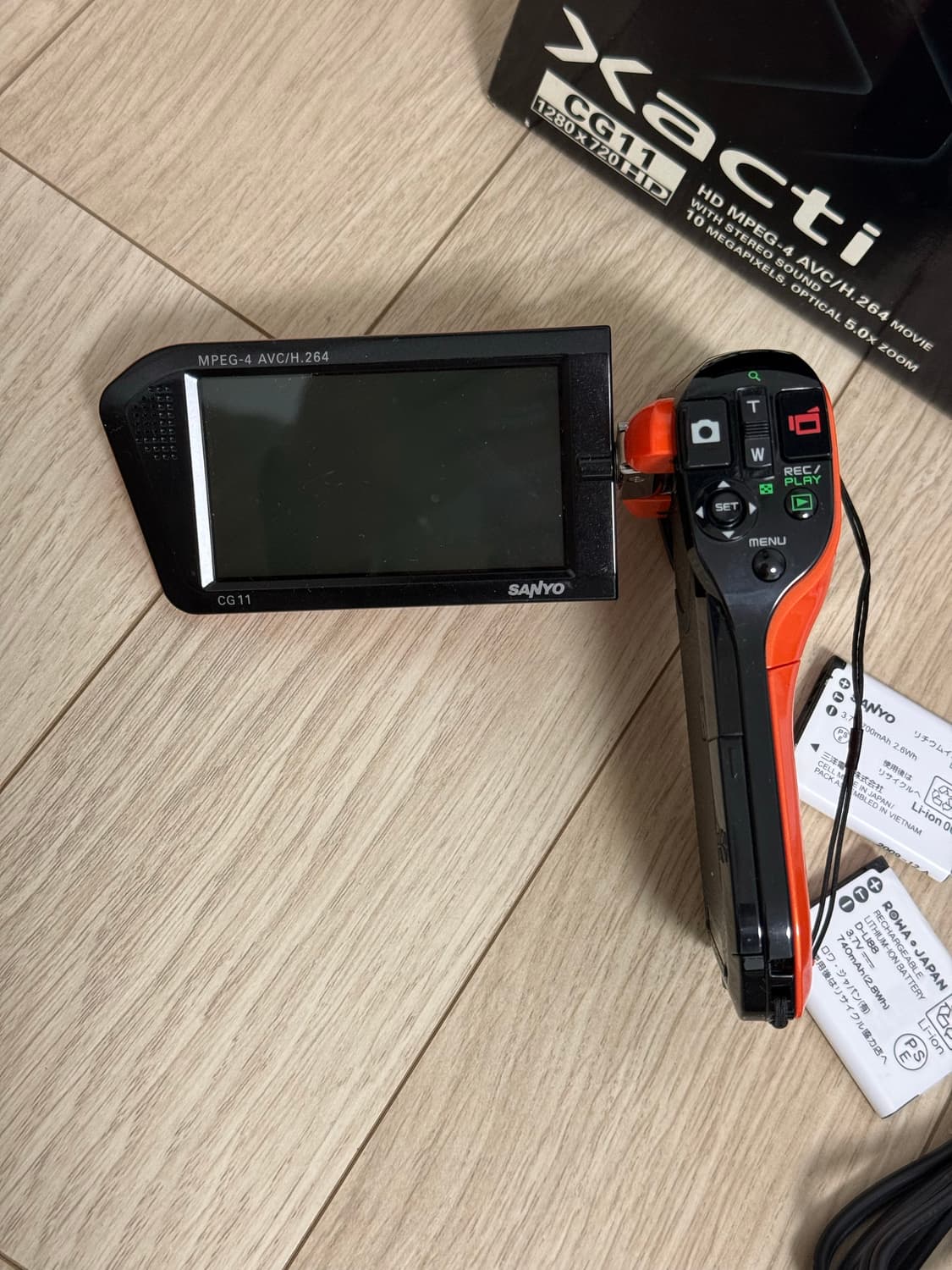 풀박스🧡 산요작티 Sanyo Xacti DMX-CG11 오렌지 캠코더 상품이미지4