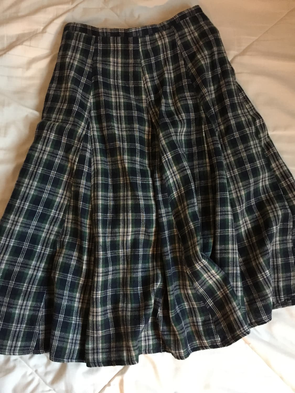 체크 미디스커트 상품이미지1