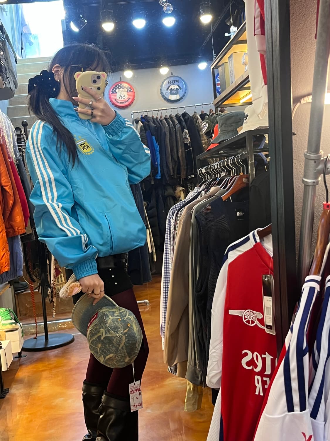 아디다스 아르헨티나 앤섬 자켓 라이트 블루 상품이미지4