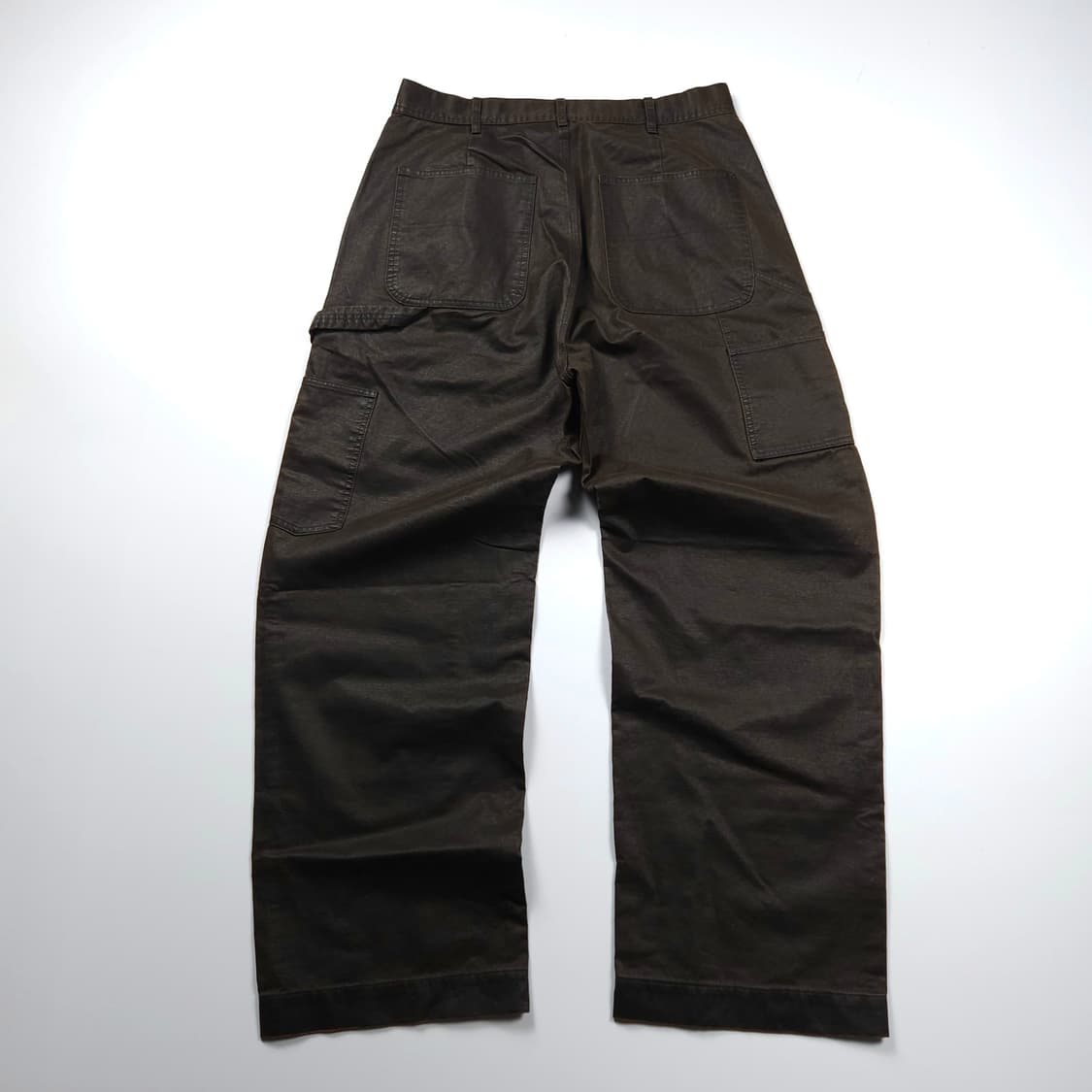라퍼지스토어 루즈핏 코팅 카펜터 워크 팬츠 브라운 (M) 상품이미지2