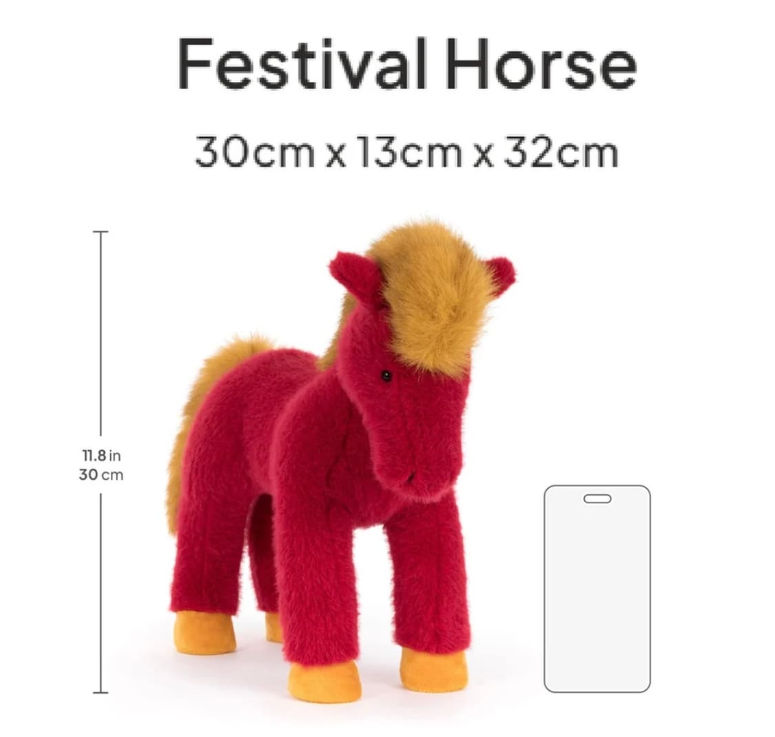 젤리캣 페스티벌 홀스(Jellycat Festival Horse) 상품이미지4