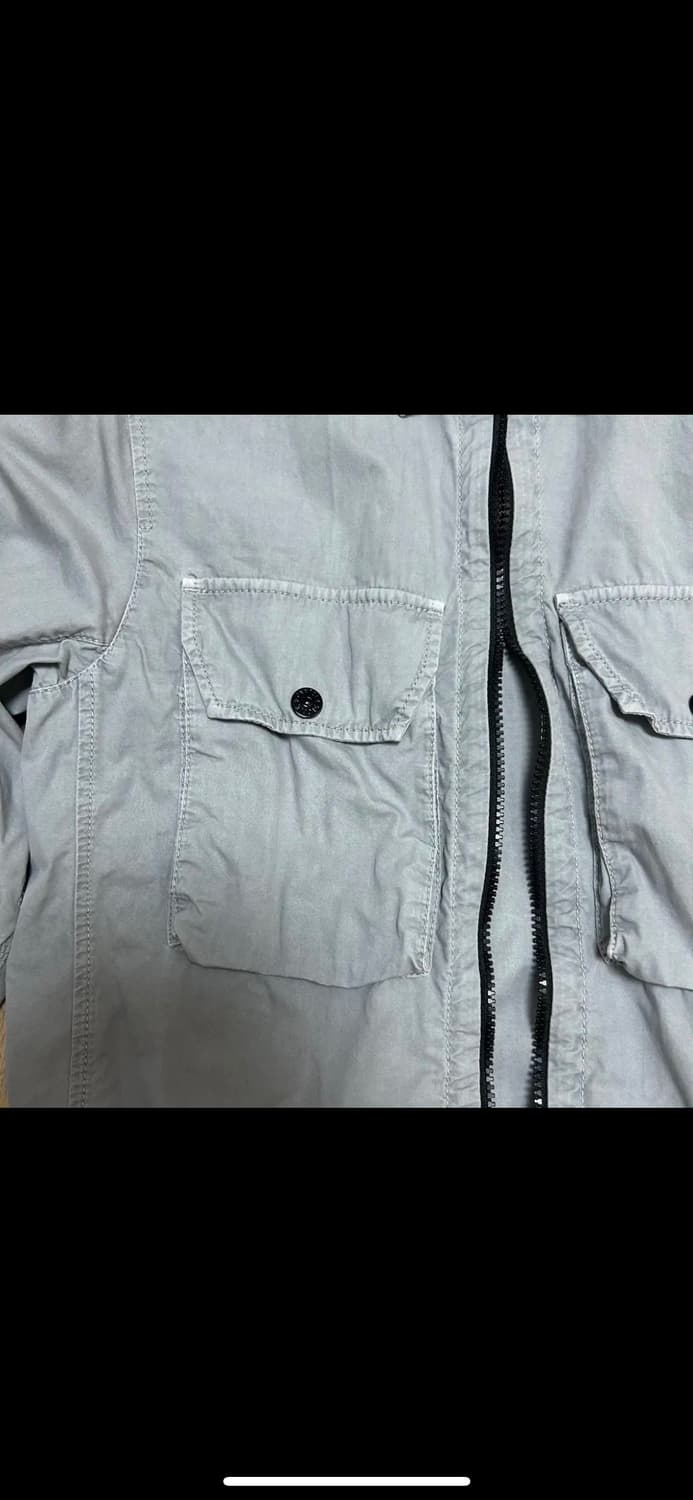 스톤 아일랜드 113WN 올드이펙트 오버셔츠 라이트 그레이 상품이미지3