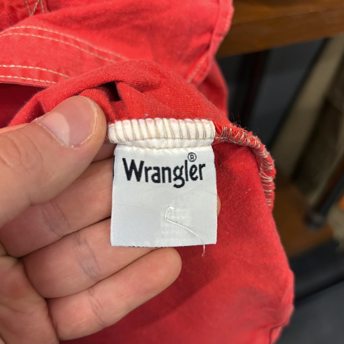 80s 랭글러 어센틱 스티치라인 웨스턴 포켓셔츠 N443 상품이미지8