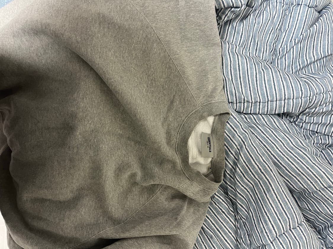 에센셜 기모 맨투맨 m 상품이미지2