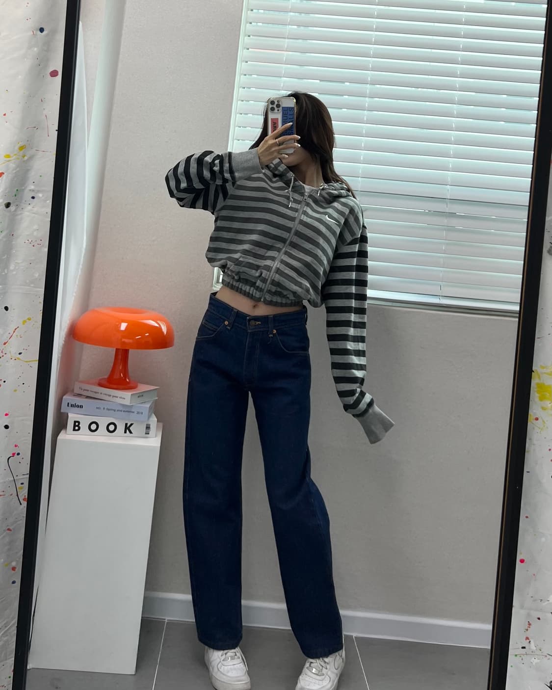 (WOMEN)나이키 크롭 후드집업-M1474 상품이미지7