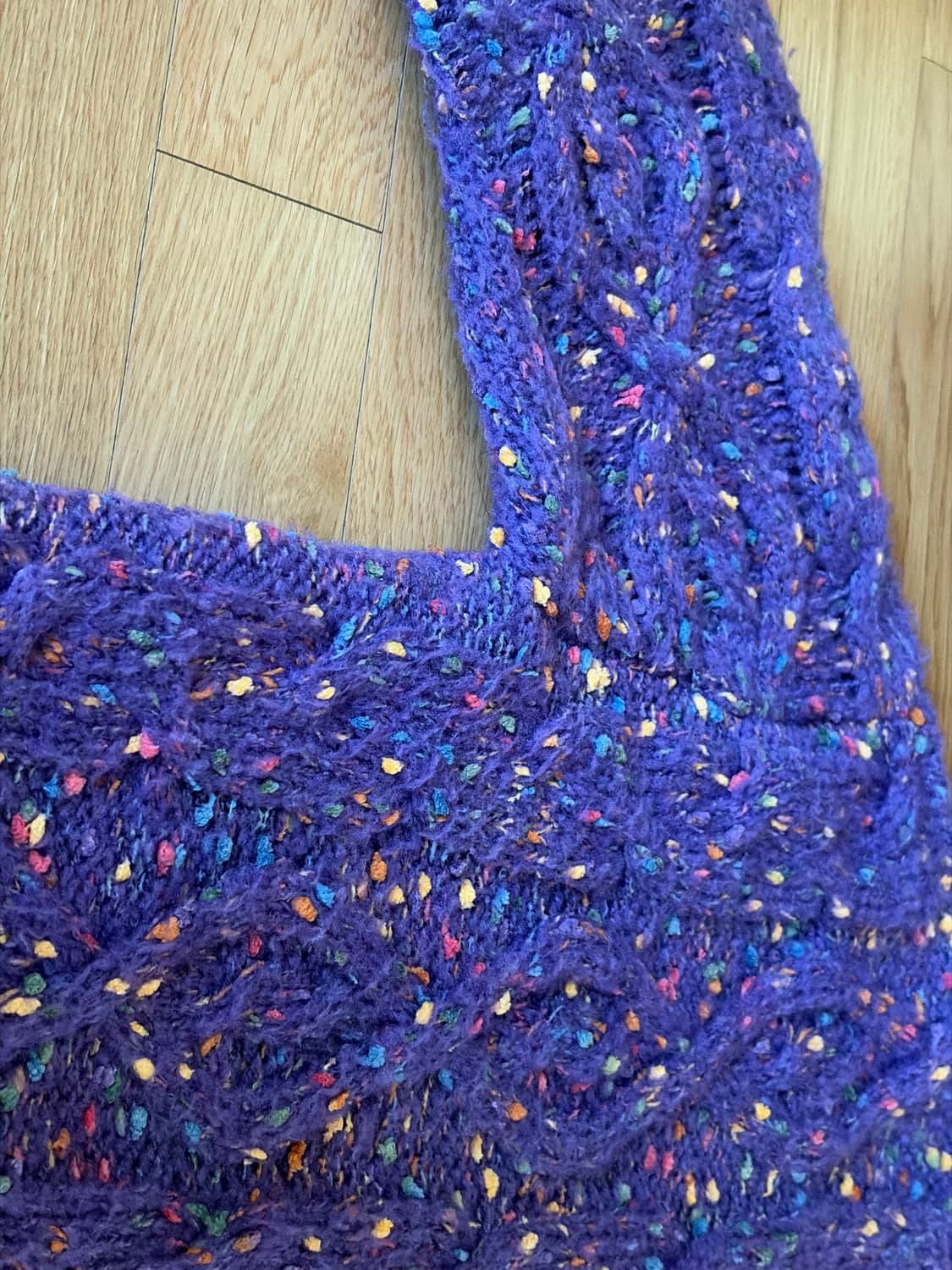 보라색폼폼이니트 상품이미지3