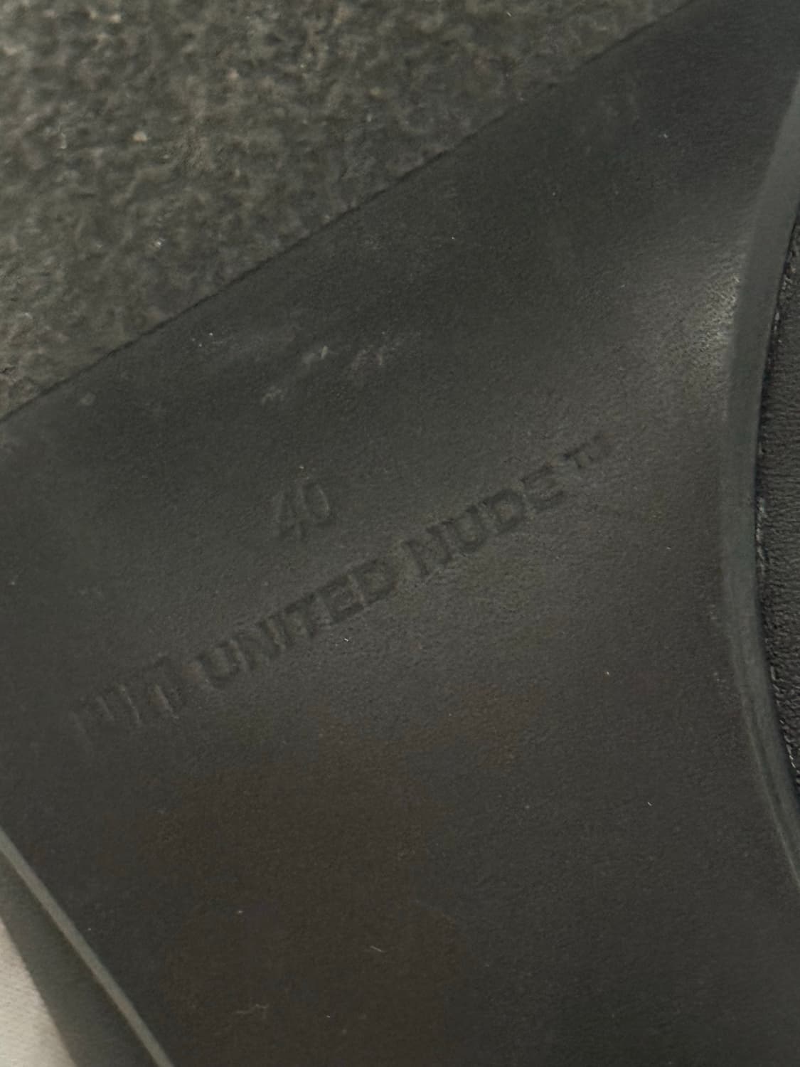 united nude 릭키 레더 스트럭쳐 힐 뮬 샌들 상품이미지5