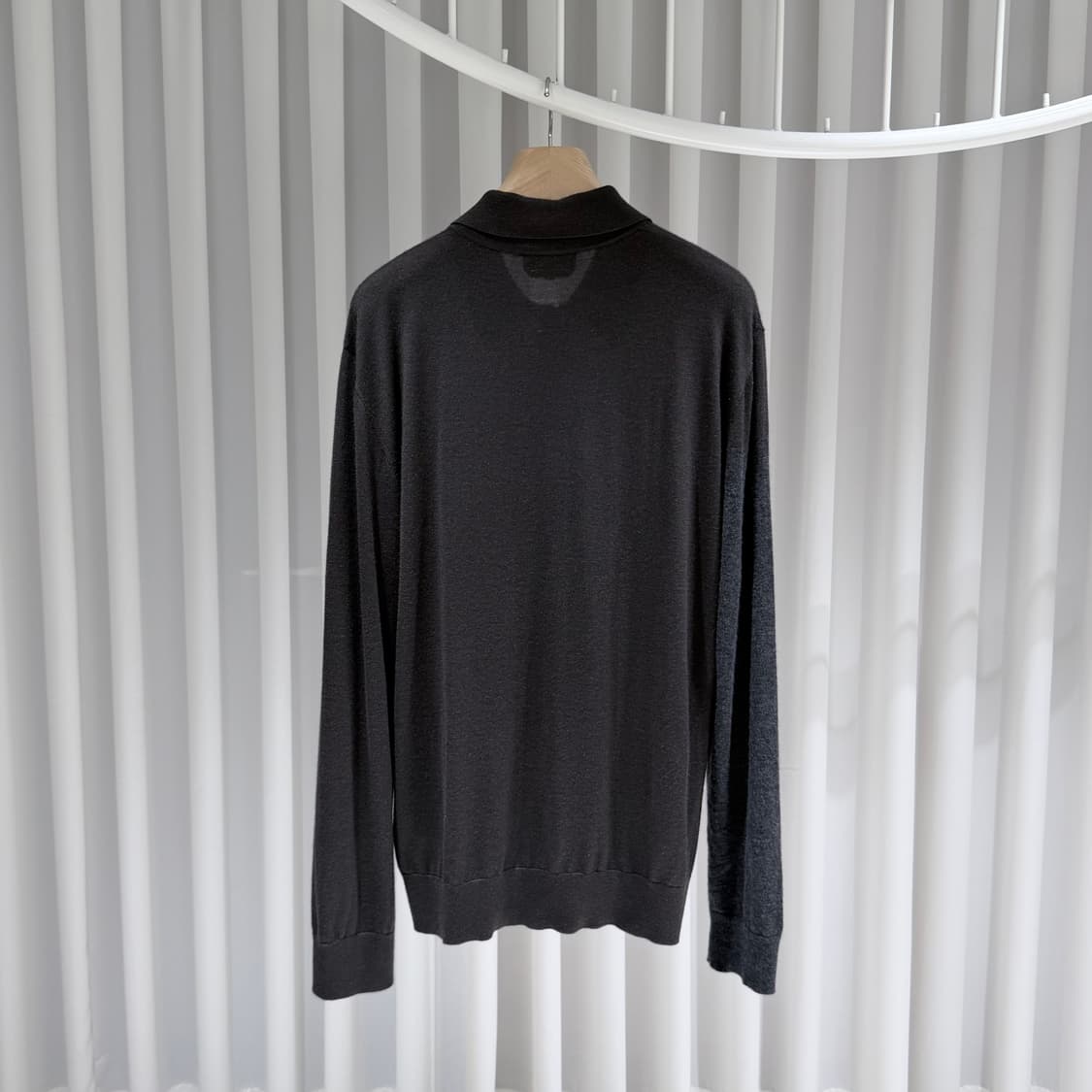 (A+/XL) / 에르메스 실크 캐시미어 폴로 니트 스웨터 상품이미지5