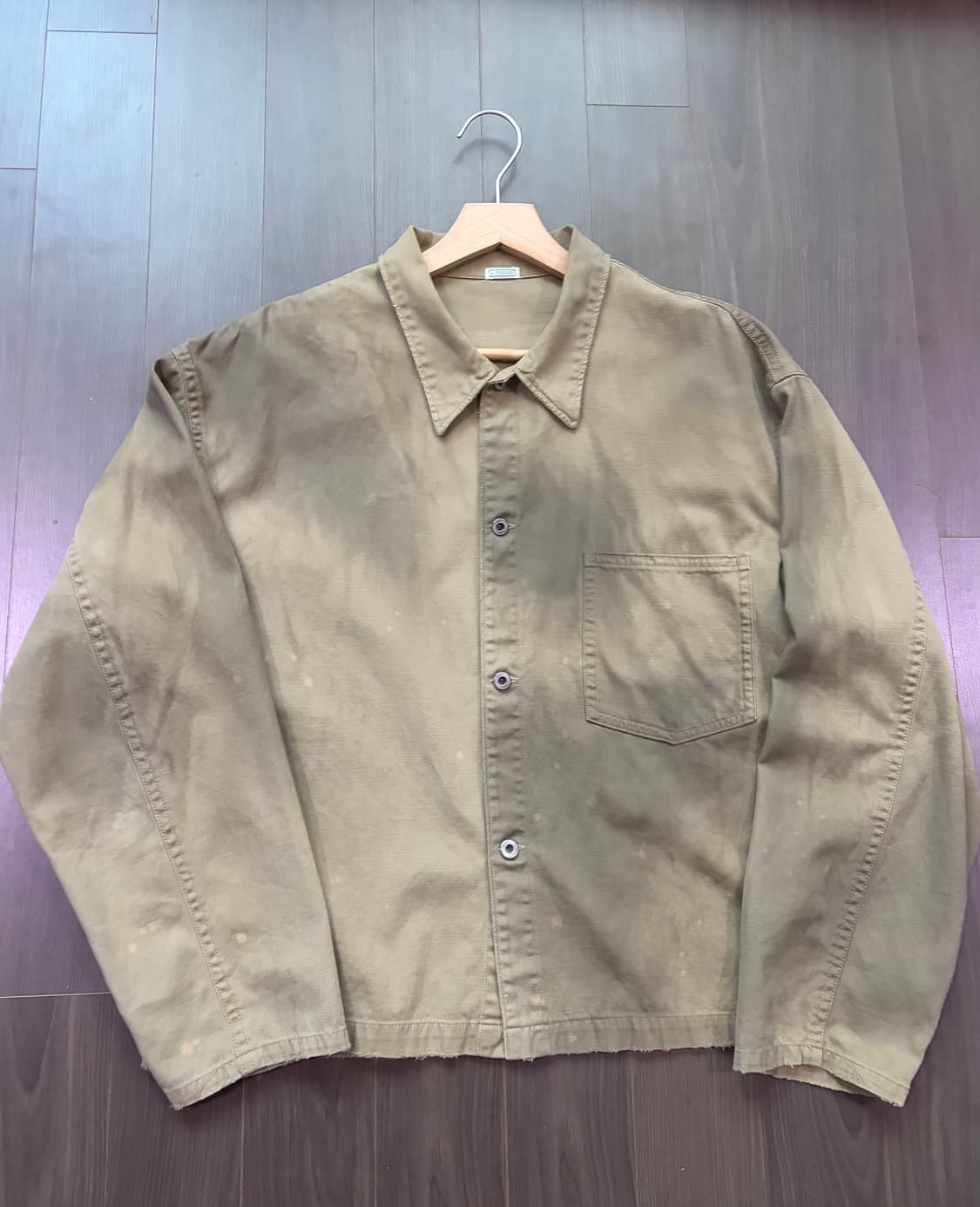 아프레쎄 비오탑 별주 빈티지 치노자켓 베이지 2사이즈 상품이미지2