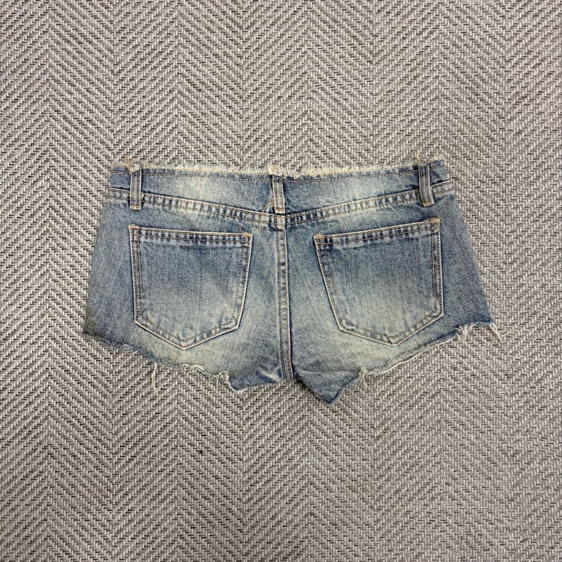 y2k 펑크 워싱 쇼트  v1103 상품이미지2