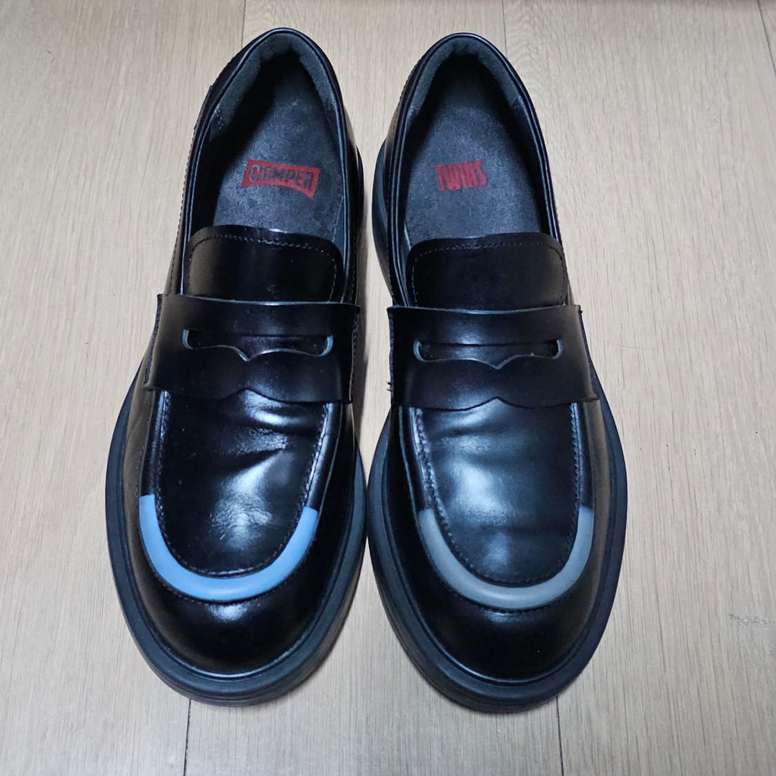 캠퍼 트윈스 블랙 가죽 남성 페니로퍼 260-265 상품이미지4