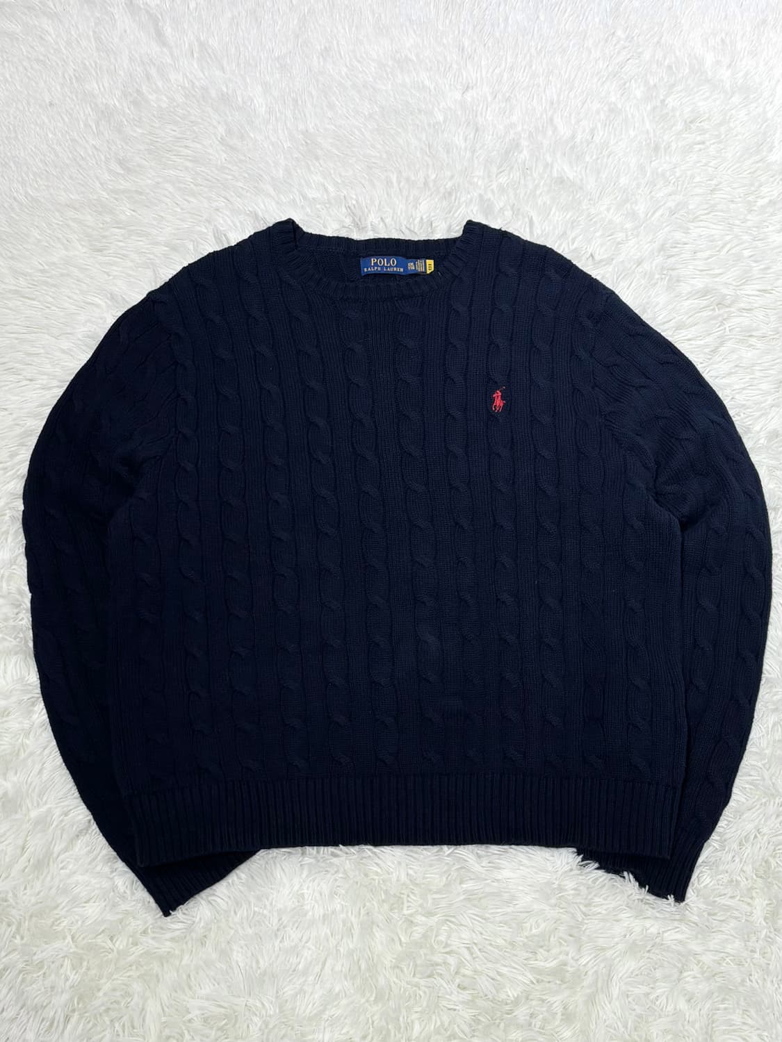 폴로랄프로렌 네이비 포니 케이블 니트 상품이미지3