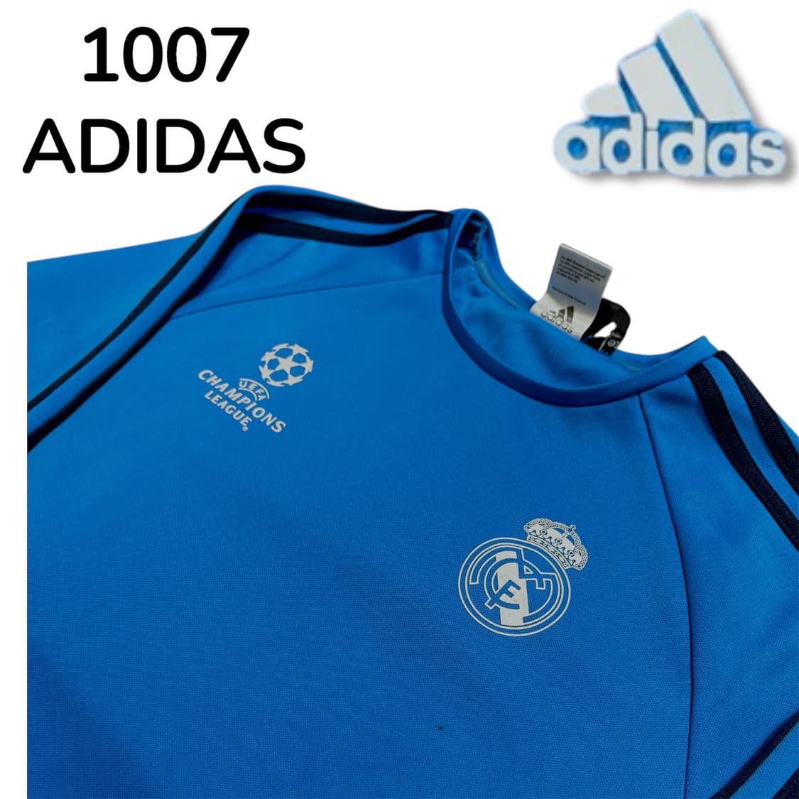 아디다스 챔피언스 리그 레알마드리드 축구 롱슬리브 블루 100 상품이미지3