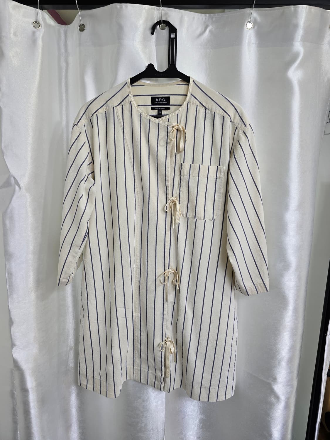 A.P.C 스트라이프 끈 장식 셔츠 (1440) 상품이미지1