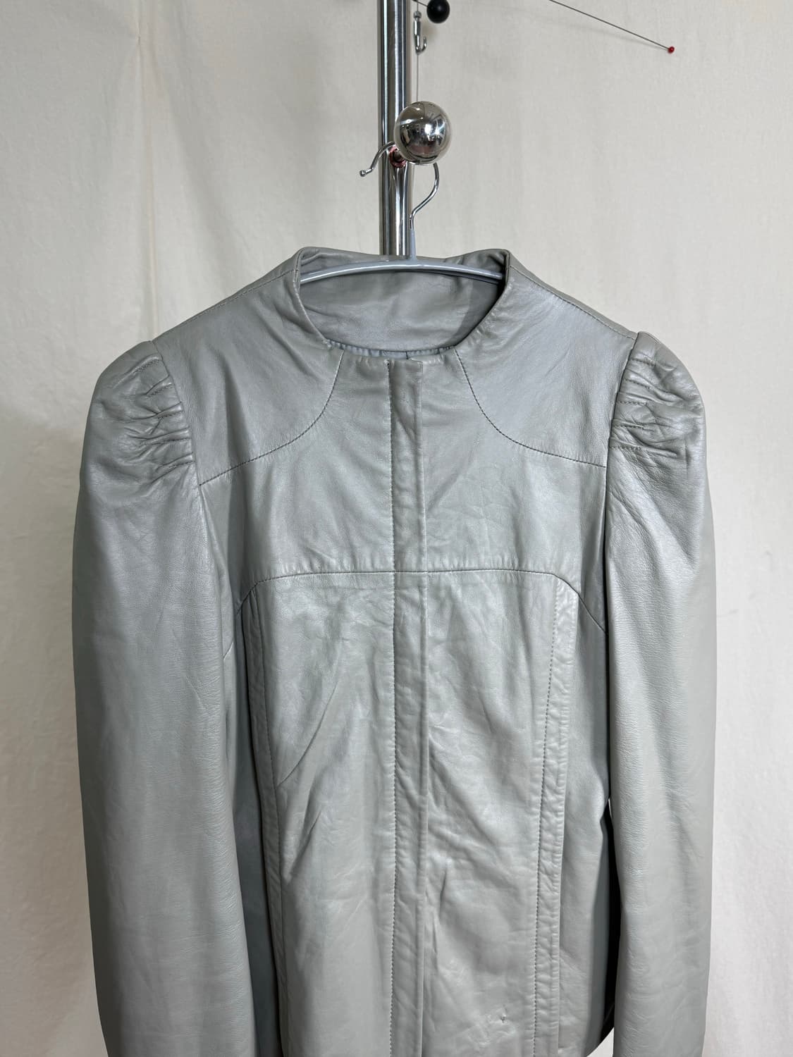 Otto 퍼프 숄더 양가죽 자켓 상품이미지7