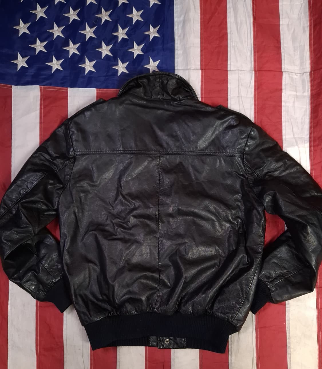 80's 일본판 빈티지 리얼레더 A-2 TYPE 항공자켓 상품이미지9