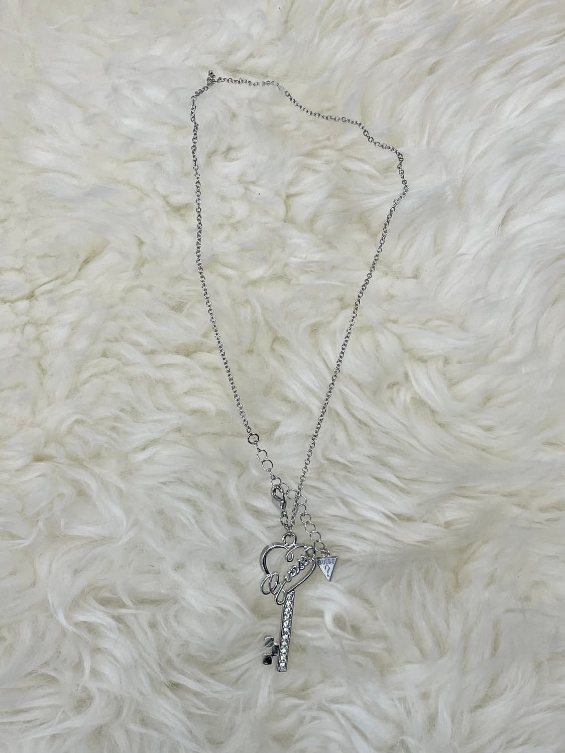 게스 하트 키 큐빅 네크리스 상품이미지4