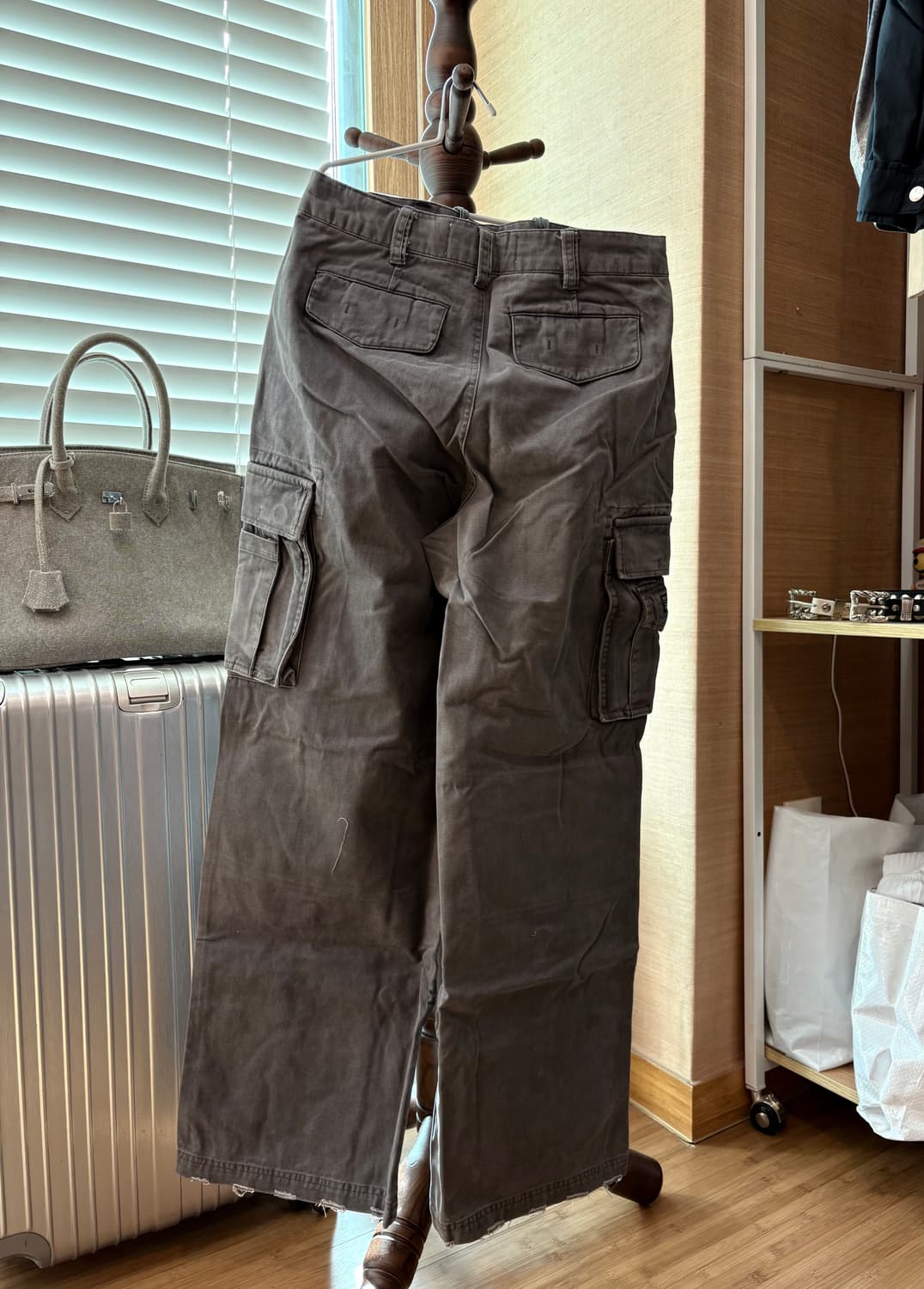 S ] 24FW ERL 빈티지 워싱 코튼 카고 팬츠 상품이미지2