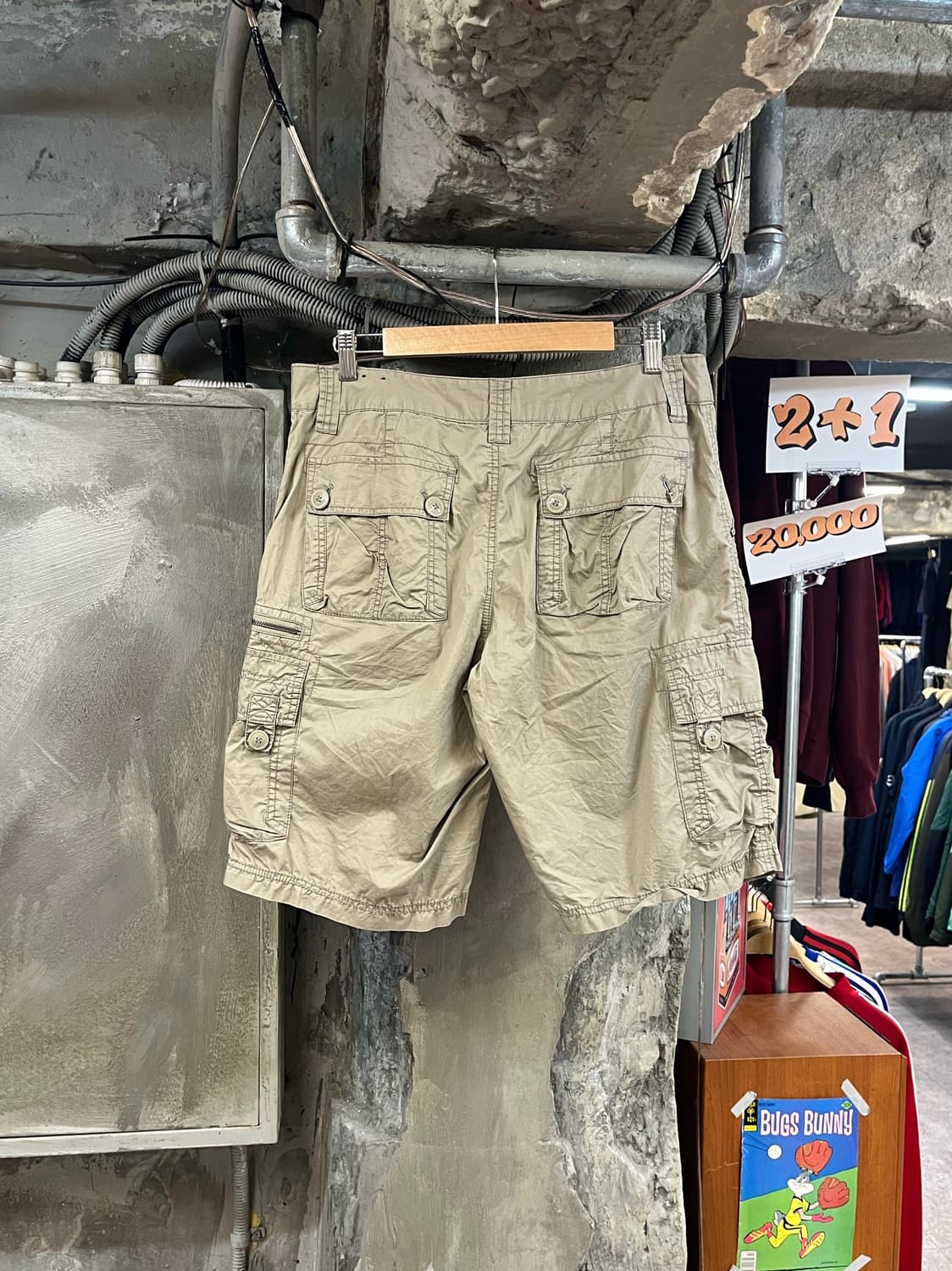 빈티지 카고 하프 팬츠 베이지 32 #csz3473 상품이미지2