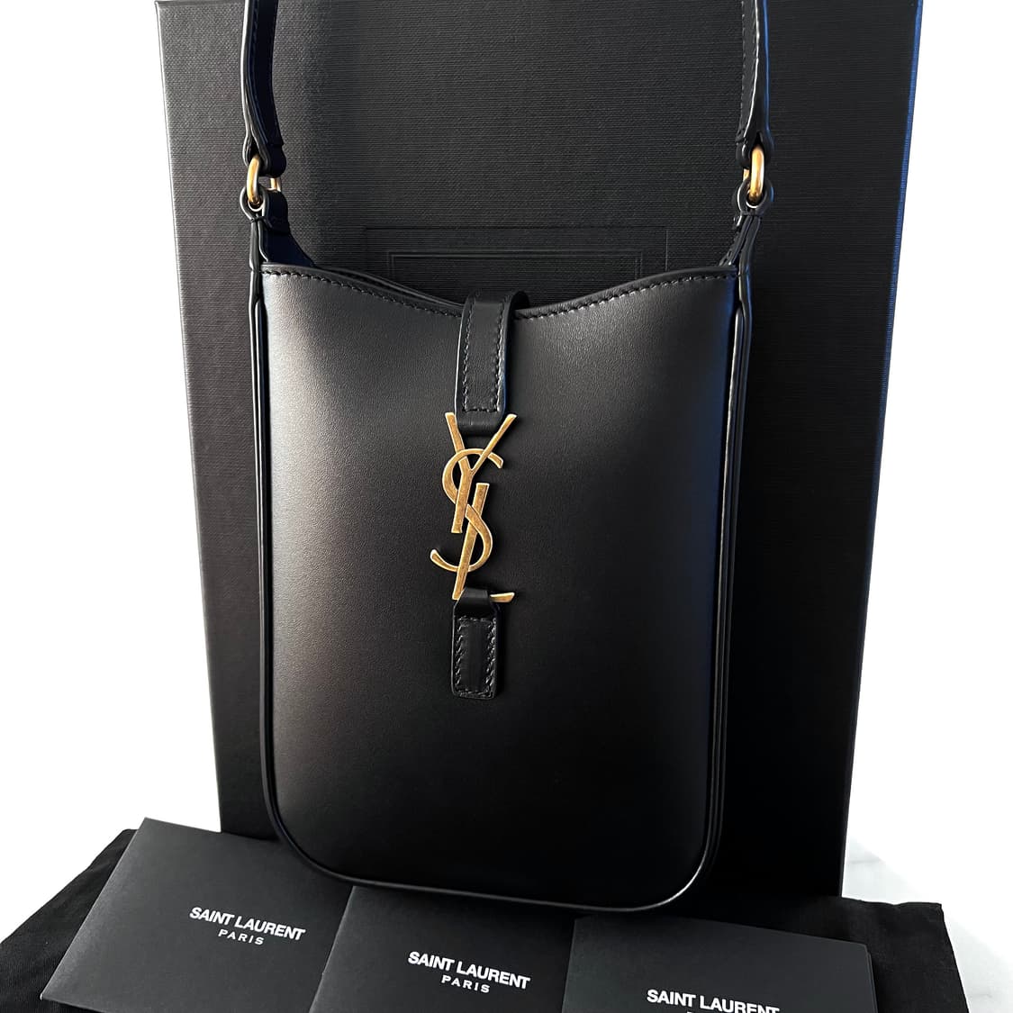 [S+급/정품] 생로랑 LE5A7 블랙 숄더백 가방 크로스백 상품이미지2