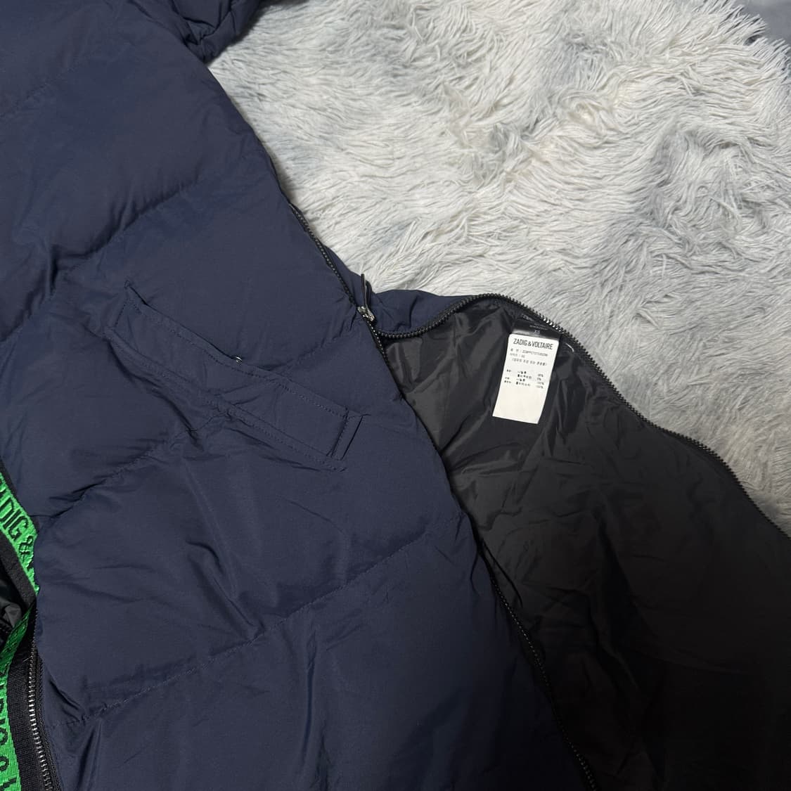 쟈딕앤볼테르 레터링 롱패딩  0사이즈 상품이미지8